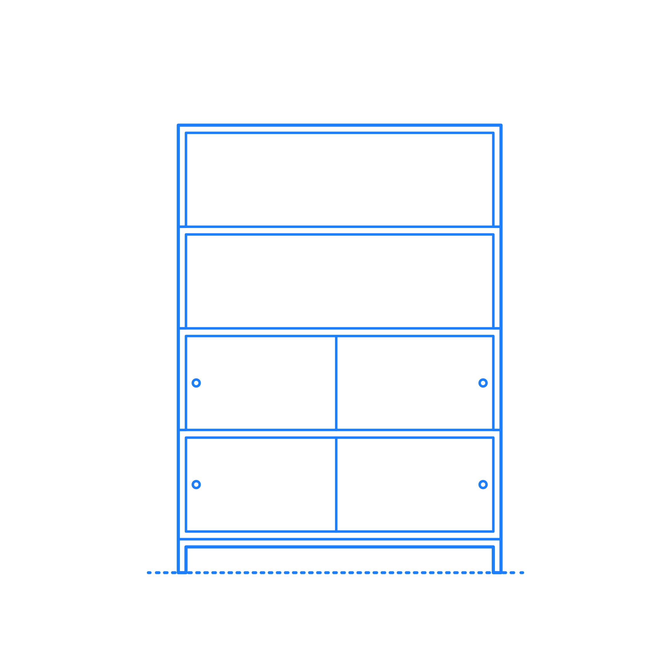 Furniture Bookcases Sapporo Shelving 4 High Silhouette Cutting Svg Files Free Vectors